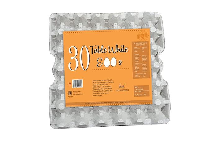 Henfruit Table White Eggs, 30 Pack