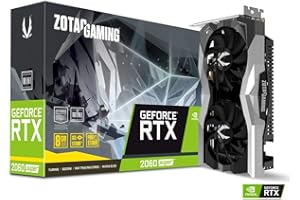 ZOTAC Gaming GeForce RTX 2060 Super Mini 8GB GDDR6 256-bit 14Gbps Gaming Graphics Card, IceStorm 2.0, Super Compact, ZT-T2061