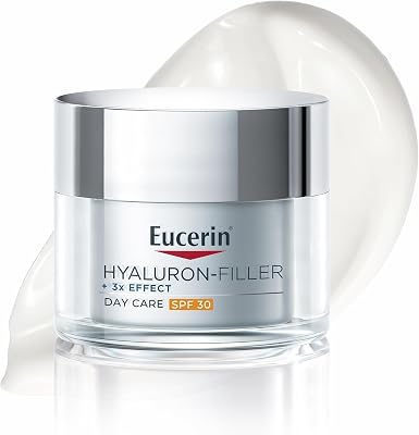 Hyaluron-Filler Crema de Día FPS 30 (50 ml), crema antiedad con acción antiarrugas e hidratante, con Ácido Hialurónico para una piel rejuvenecida, para todo tipo de pieles