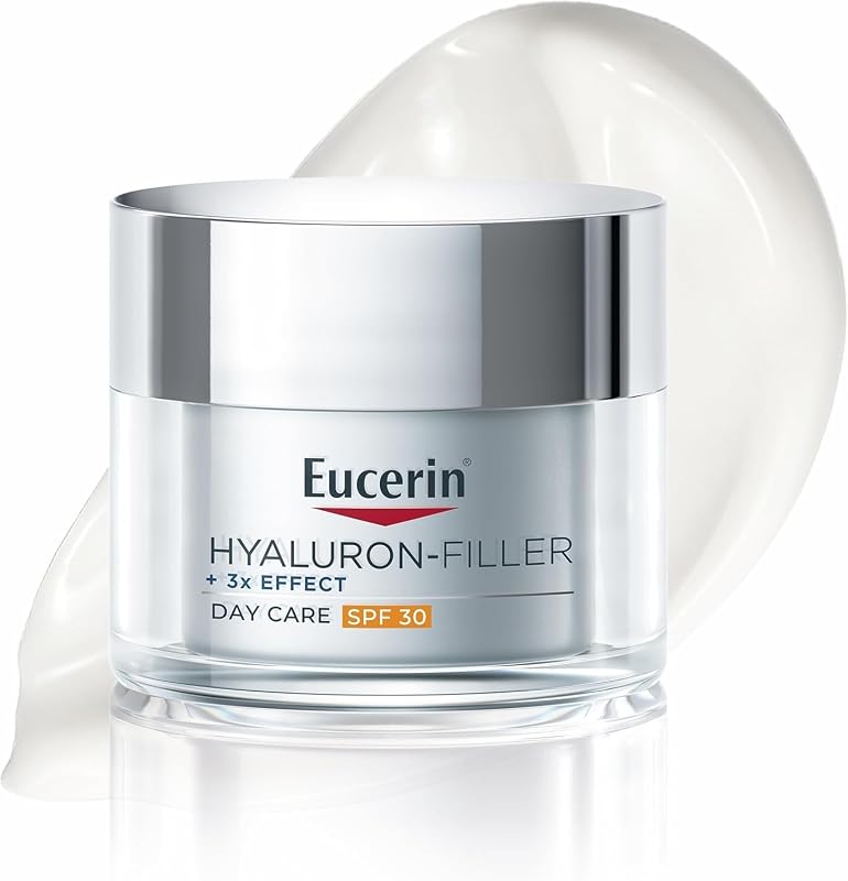 Hyaluron-Filler Crema de Día FPS 30 (50 ml), crema antiedad con acción antiarrugas e hidratante, con Ácido Hialurónico para una piel rejuvenecida, para todo tipo de pieles