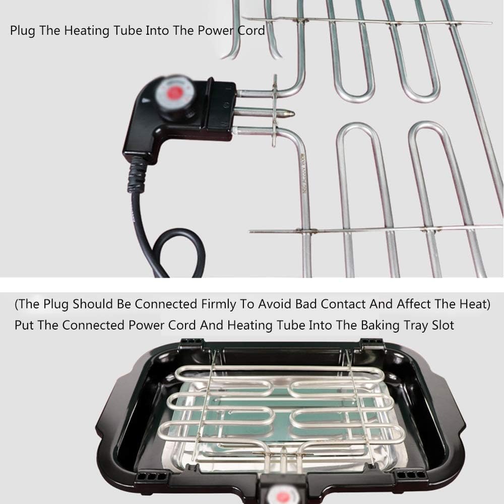 review Nologo W-XS1 Electric Grill,4 Major Components Can Be Disassembled,It is Easy to Clean After Finishing Meals,Not Easy to Oxidize,Suitable for Home Kitchen and Outdoor Barbecue,Convenient