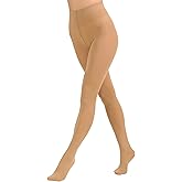 Paralinda Women's 80 Denier Solid Color Opaque Tights, High Waist Footed Pantyhose