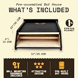 WildYard Complete Bat House Outdoors Two Chamber Cedar 75 Bats Easy Install view 4