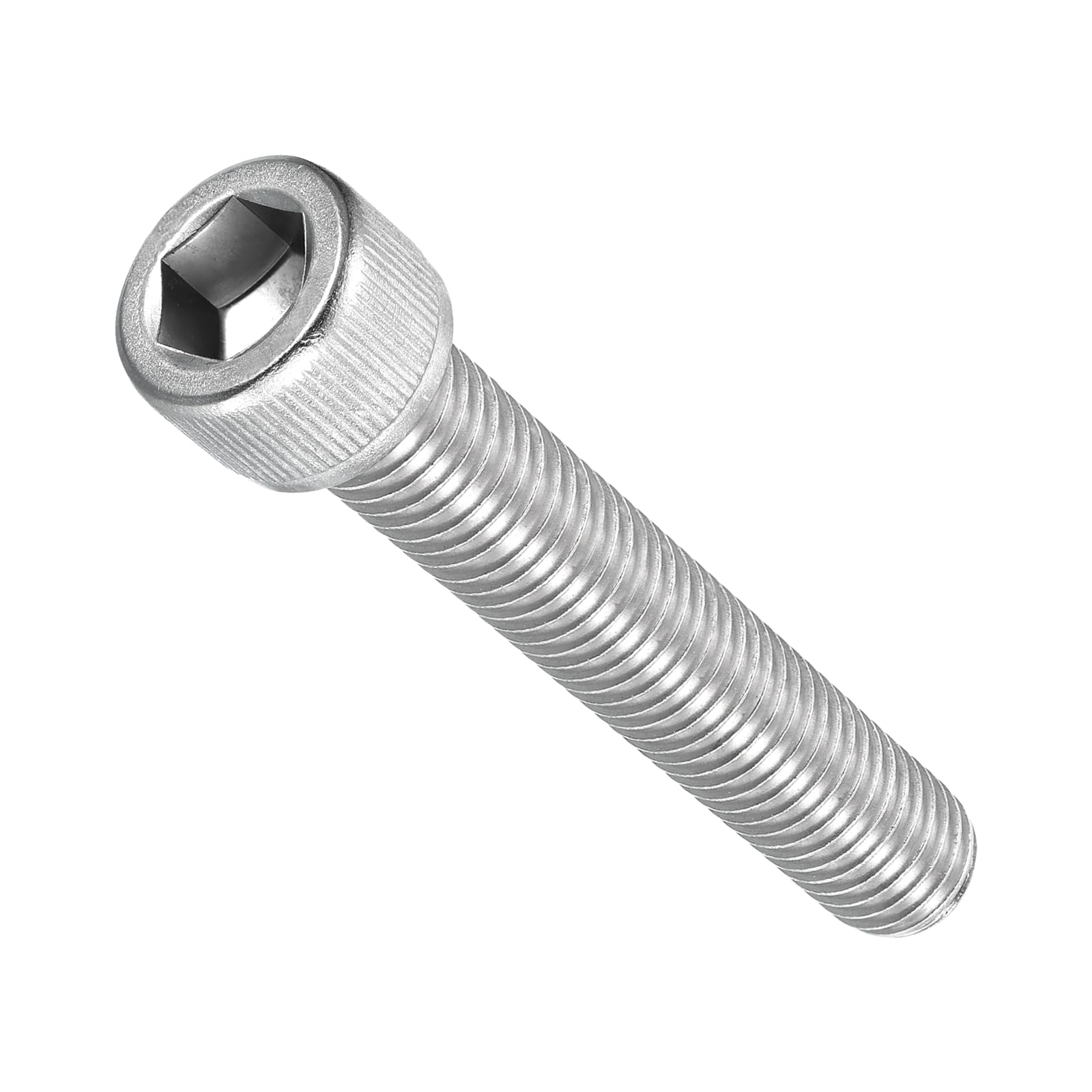 METALLIXITY Socket Head Cap Screw(M12-1.75x70mm)2Pcs, 304 Stainless Steel Allen Socket Drive Metric - Machine Internal Hex Screw UNC Coarse Thread, Silver Tone