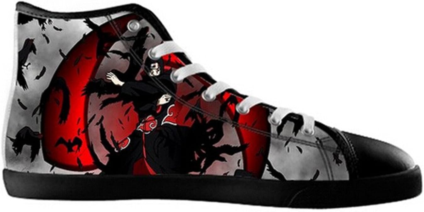 Custom Men Anime Naruto Canvas Shoes High Top