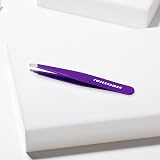 Tweezerman Neon Purple Slant Tweezer Stainless Steel Hair Removal Precision view 6