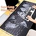 Desk York Extra Large Extended World Map Mousepad XXL Gaming Waterproof Mice Mat/Pad for Office or Home - Non-Slip Rubber Base with Stitched Edges