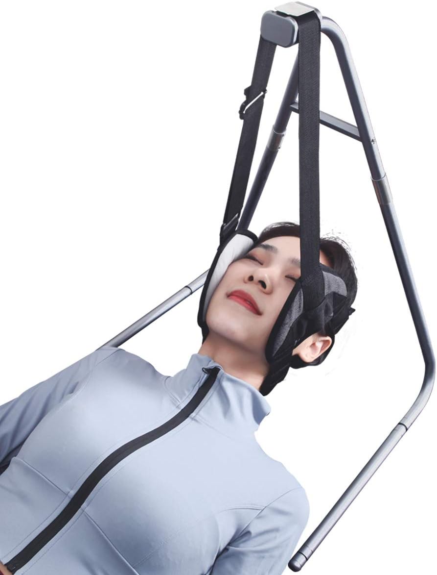Neck Relief Hammock Head Hammock Pain Relief Cervical Traction Device Ear-Out Stretcher for Relaxation with Hammock Stand: Health & Personal Care
