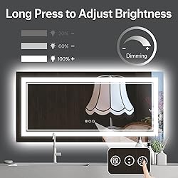 ISTRIPMF 72 x 32 Inch LED Mirror for Bathroom with