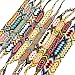 RIMOBUL Nepal Style Woven Friendship Bracelets - 12 pack