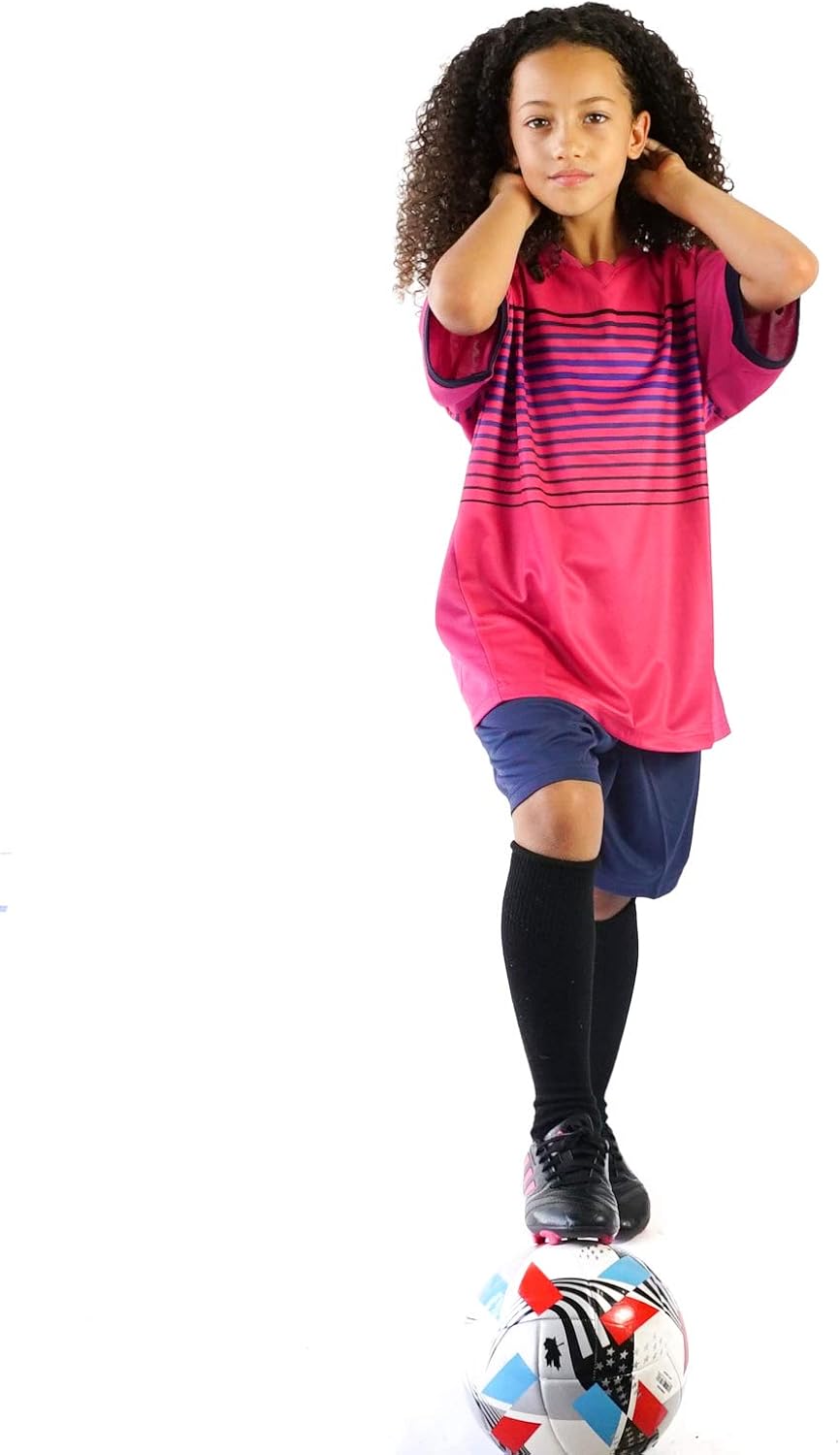 Premium Boys' Soccer Jerseys Sports Team Training Uniform | Age 6-12 |Sports Shirts and Short Set | Boys-Girls-Youth.: Clothing