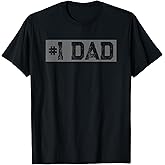 Mens Vintage #1 Dad - Father Daddy Novelty T-Shirt