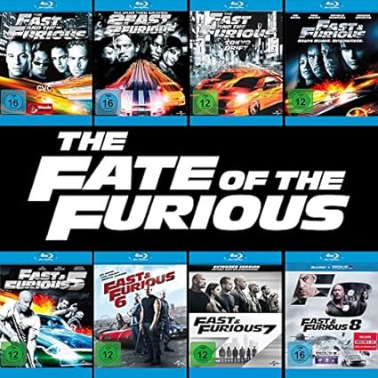 Fast and the Furious 1 - 8 Collection (8-Blu-ray) Kein Box-Set
