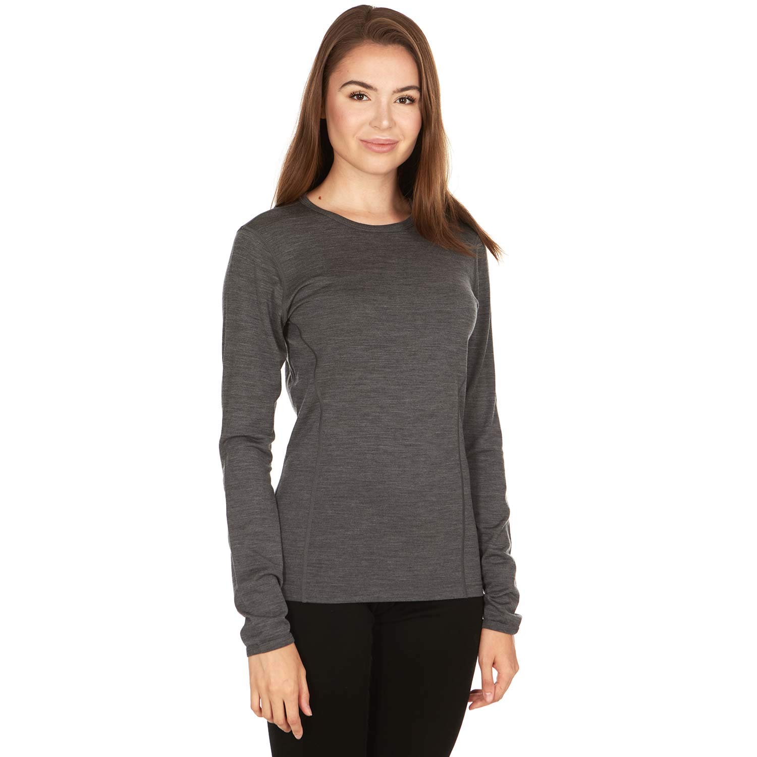 100% Merino Wool Women's Lightweight Crew - Base
