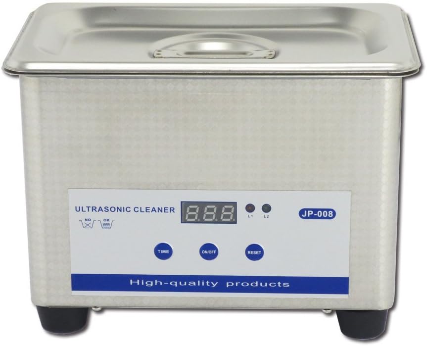 0.8L Professional Digital Ultrasonic Cleaner Machine with Timer Heated Stainless steel Cleaning tank 220V