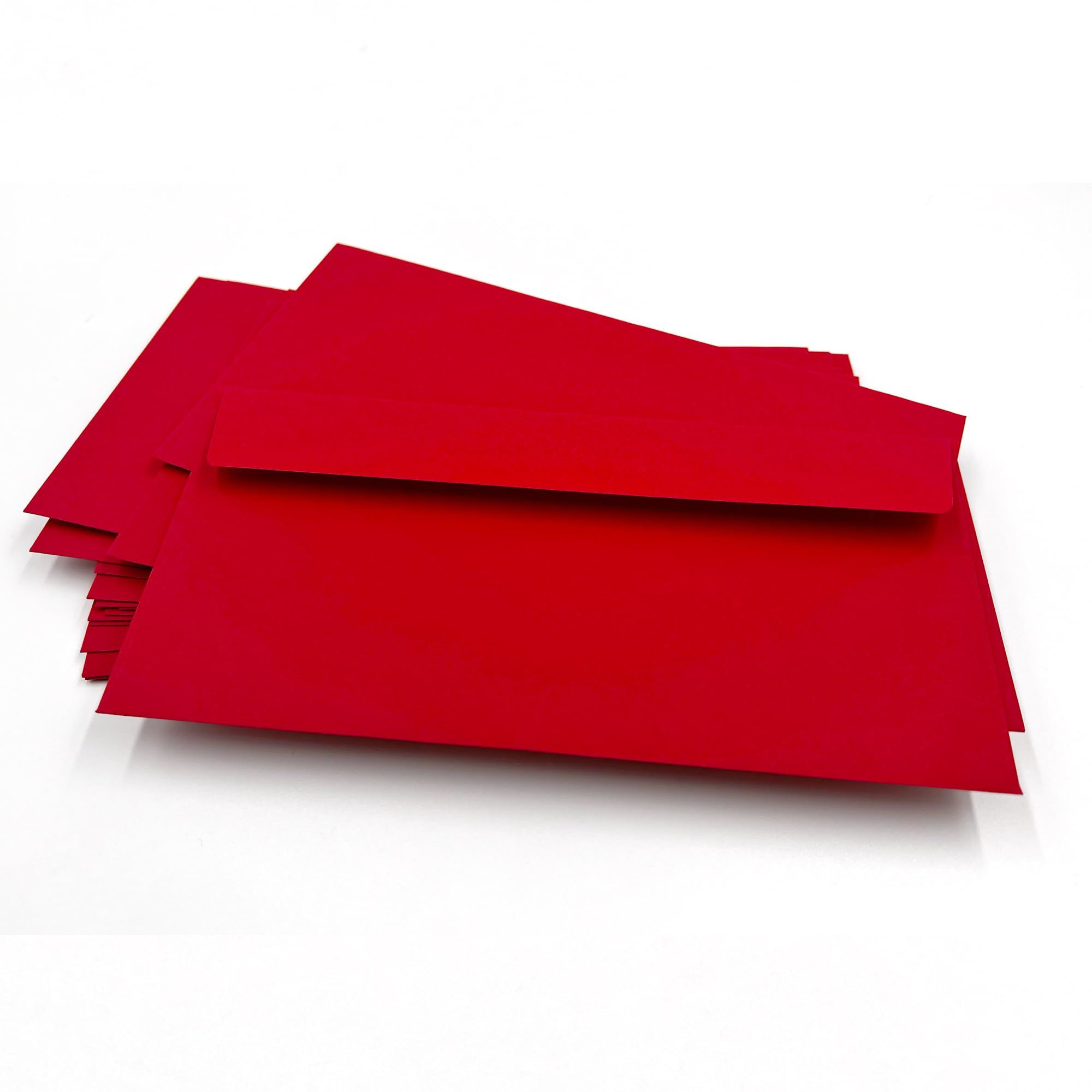 umschlag-Discount - Envelopes, 229 x 114 mm, Peel and Seal, Intense Red, 100 g/m², 100 pc