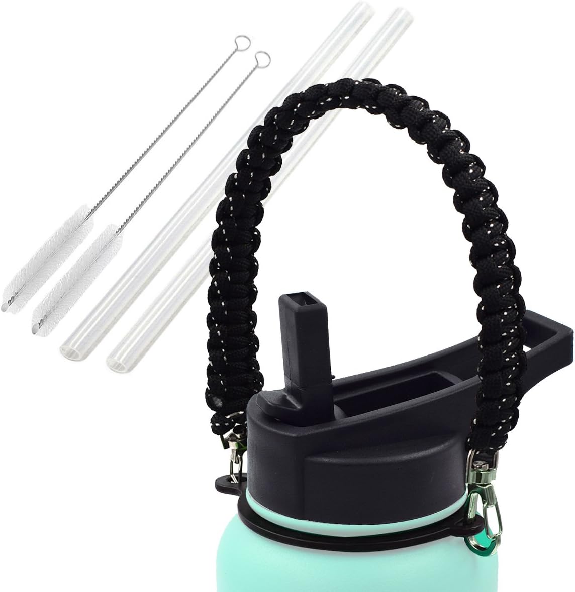 Flaskars Straw Lid with Handle for Hydro Flask Wide Mouth Sports Water Bottles