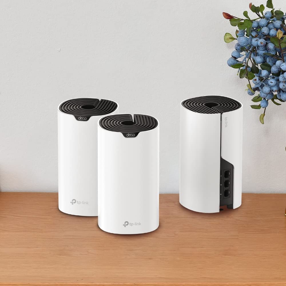 TP-Link Deco S1900 Mesh WLAN Set (3er Pack), AC1900 Dual Band Router & Repeater, 3X Gigabit Ports für Jede Einheit, empfohlen für Häuser mit 3-5 Schlafzimmern, Umfassender Jugendschutz 4