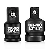 3/8" Female to 1/2" Male, 1/2" Female to 3/8" Male