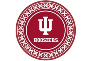 Westrick Indiana Hoosiers 9" Paper Plates - Officially Licensed - Plates with University Logo - Party supplies for Tailgating, Viewing Parties & Graduation - 8 Pack