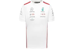 Mercedes AMG Petronas Formula One Team - Official Formula 1 Merchandise Collection - 2023 Team T-Shirt - White - Men - Size: XL