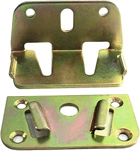 Amazon.com: Hyever 4 Pairs Bed Rail Brackets Fittings ...