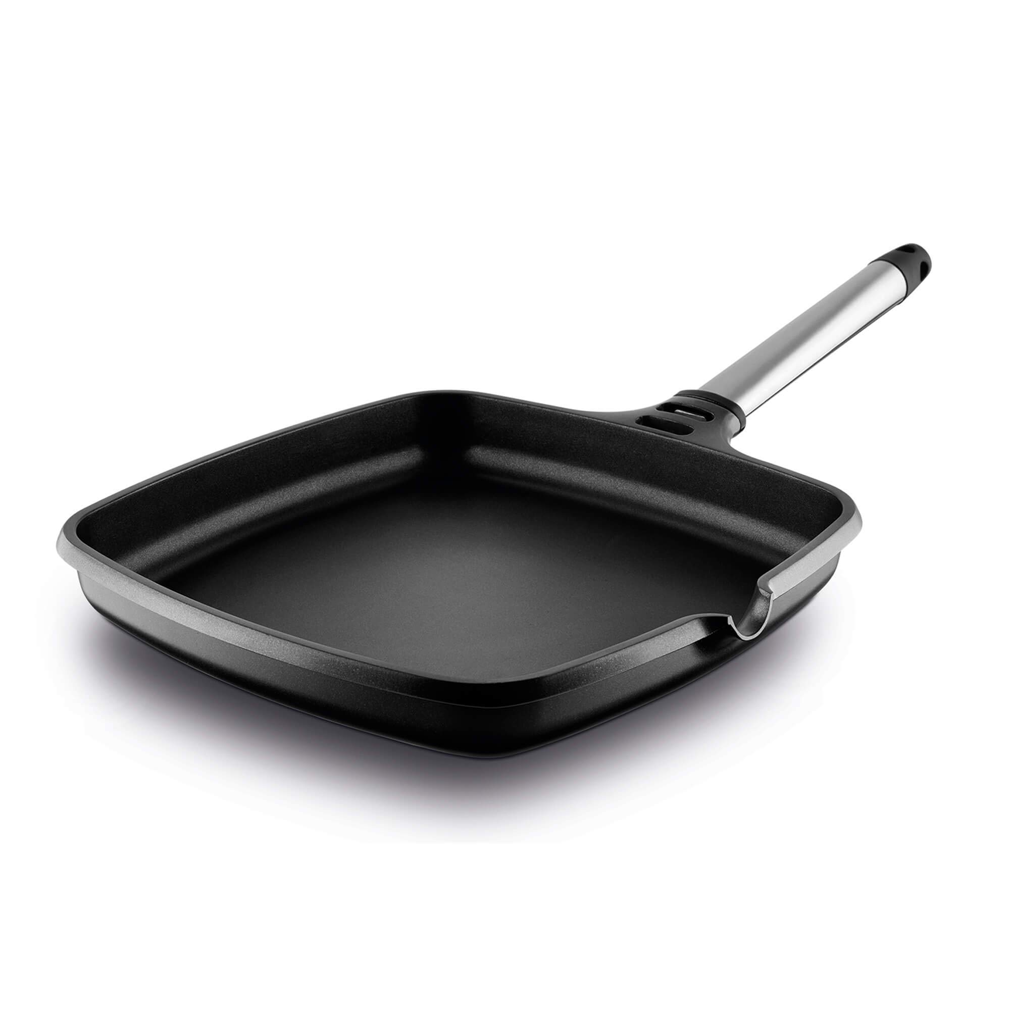 Castey – Grill with Stainless Steel Handle, 6ip22 inducction Line, 22 x 22 cm.