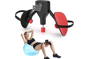 IAMGLOBAL Thigh Master Thigh Exerciser, Hip & Inner Thigh Exercise Equipment, Muscle Trainer with Band, Thigh Exercise Workout Equipment for Home Workouts (White)