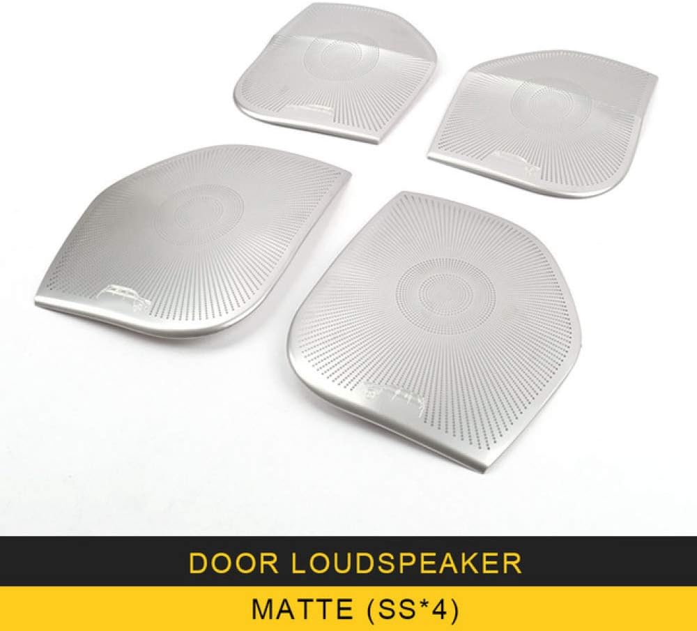 BANIKOP Car Styling Door Loudspeaker Sound Chrome Pad Speaker Cover Trim Frame Sticker Interior Accessories,For Lexus LX570 2008-2019