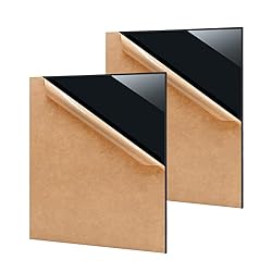 Eszeoee 2 Pack 16'' x 20'' Opaque Black Acrylic