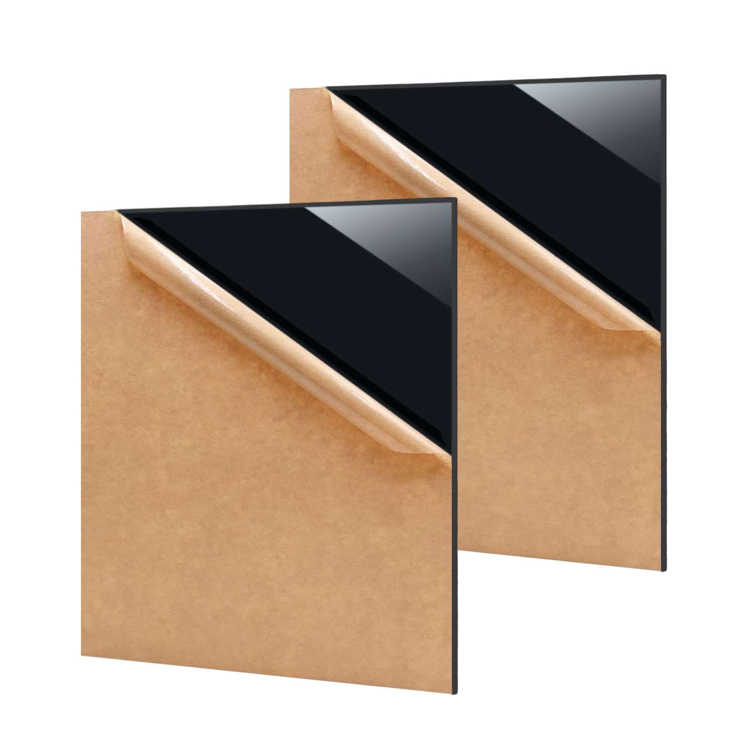 Eszeoee 2 Pack 16'' x 20'' Opaque Black Acrylic