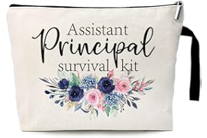 ZHANTUONE Assistant Principal Survival Kit Cosmetic Bag，Assistant Principal Gift ，Thank you Assistant Principal Gift，Assistant Principal Retirement Gift， Graduation Gift