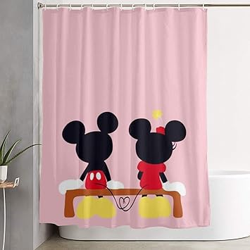 Disney Micky Mouse Vintage Art Custom Waterproof Fabric Shower