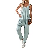 YOKGO Jumpsuits for Women Casual Sleeveless Rompers Cotton Maternity Jumpsuits Baggy Overalls Loose Fit Summer Outfits 2025