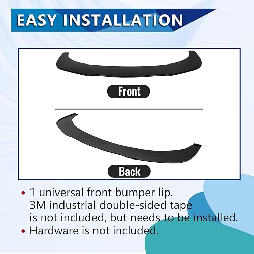G-PLUS Universal Valance V2 PU Front Bumper Lip Flat Splitter Lip Plate Under Panel G-PLUS Universal Valance V2 PU Front Bumper Lip Flat Splitter Lip Plate Under Panel