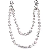 heqxwl Bohemian Ceramic Beads Wallet Chain, Sparkly Bead Pants Accessory for Men Women, Fashion Jeans Pocket & Bag Decoration