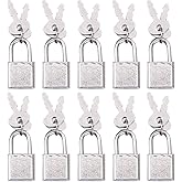 10pcs Mini Cute Diary Padlock Tiny Small Luggage Locks with Keys for Jewelry Boxes Decor Backpack Travel