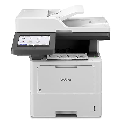 Brother MFC-L6810DW Enterprise Monochrome Laser All-in-One Printer, Large Paper Capacity, Wireless Networking, Advanced Security Features, and Duplex Print, Scan, and Copy, Works with Alexa