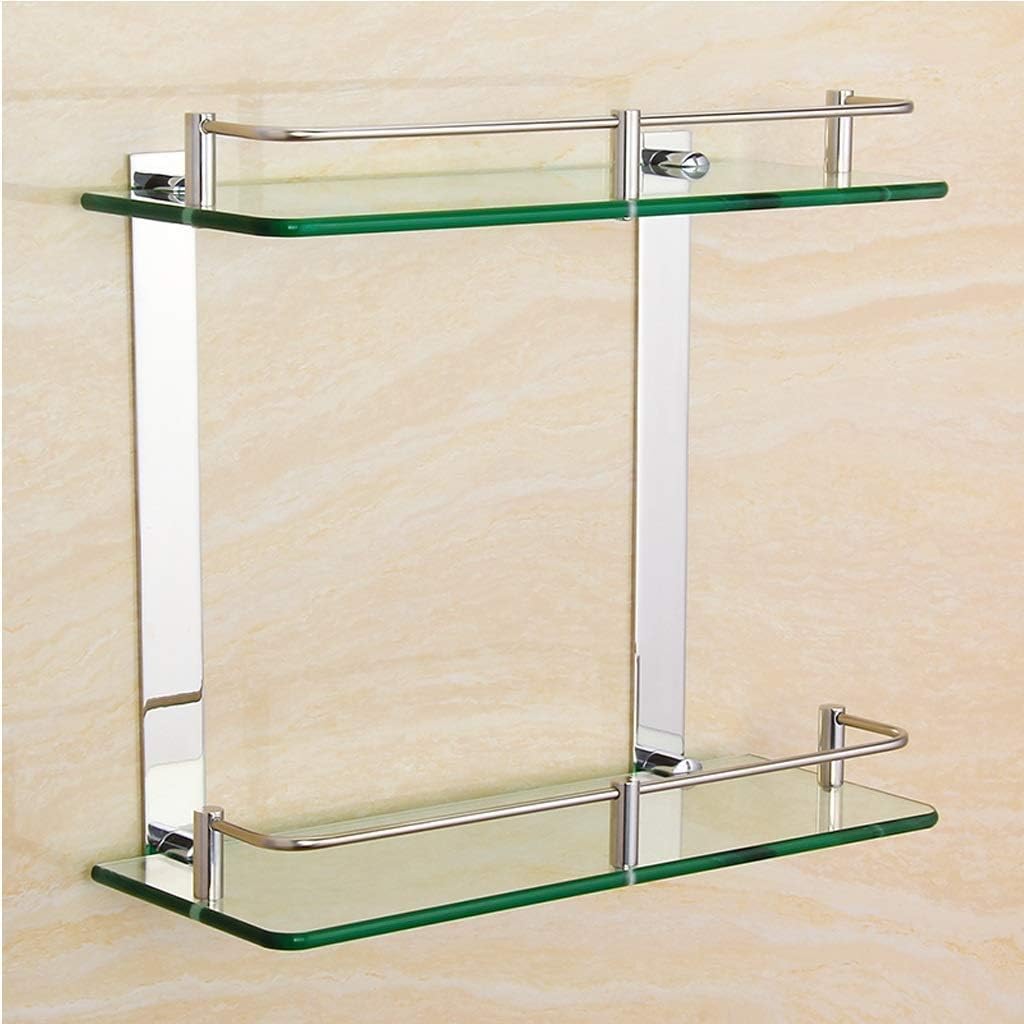 TTVUSGDW Bathroom Washcloth Holder Glass Shelf Bathroom Shelves