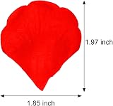 OWLKELA 1200Pcs Rose Petals Red & Pink No-Taste Emulation Wedding Decor view 2
