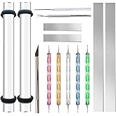 14 Polymer Clay Tools Acrylic Roller Clay Rolling Pin with Thickness Rings Tissue Blade Sculpting Earring Making Kit Supplies