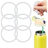 Alovexiong 6 Pcs Replacement Gasket for Owala FreeSip 24oz 32oz, Silicone Sealing O Ring for Water Bottle Lid Compatible with Owala 19/24/32/40oz Leak Proof Silicone Seal Bottle Cap Stopper Part