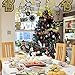 30 Pcs New Year Hanging Swirl Decorations Party Swirls Hanging Steamers Foil Hanging Ceiling Décor Swirl Streamers with Assorted Cutouts for New Year's Eve Holiday Party Supplies Photo Booth Backdrop