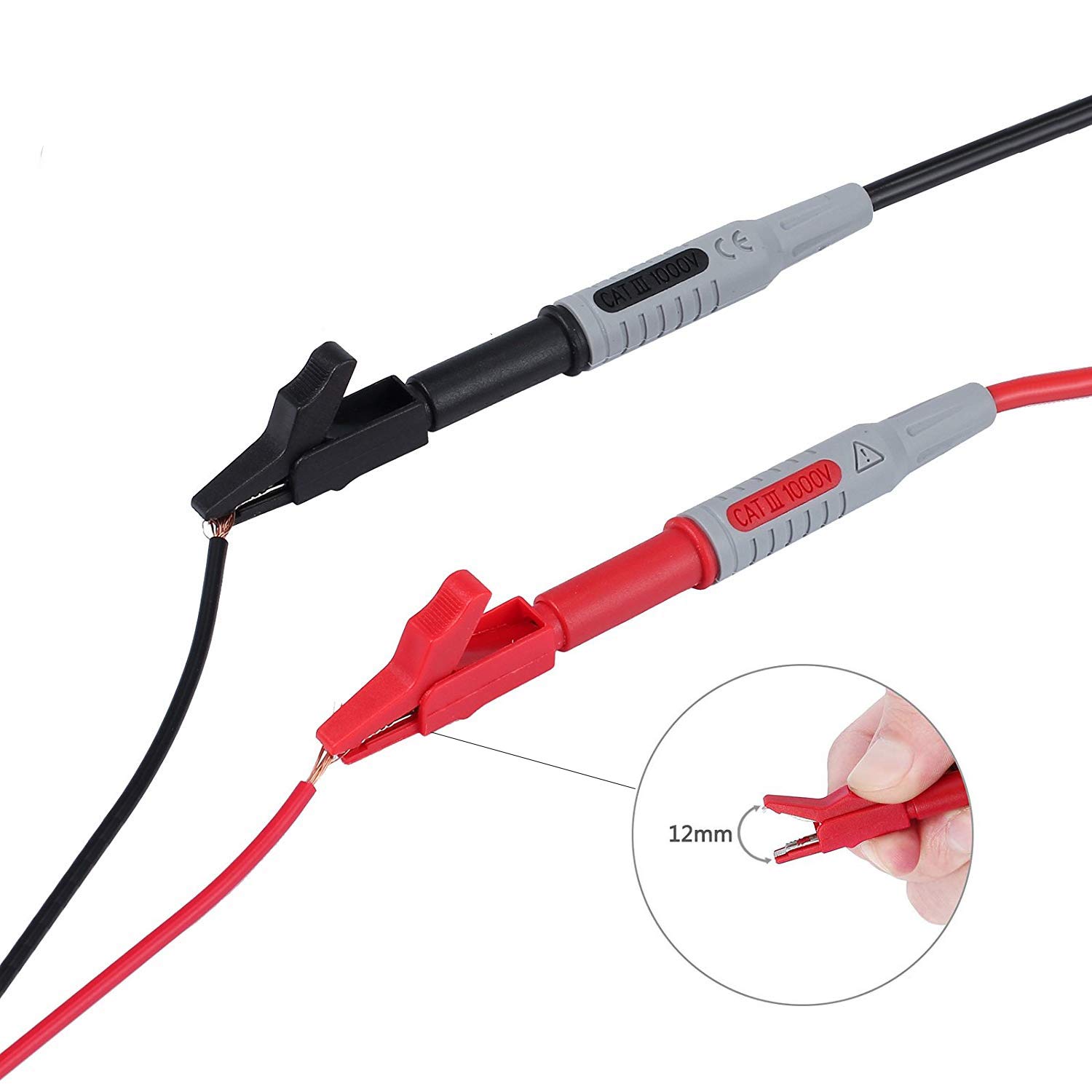 Voltage Testers Business, Industry & Science LDM118 600 volt Red/Black Crocodile/alligator Clips