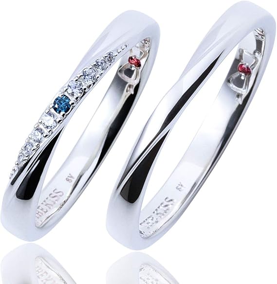 Amazon クリスマス The Kiss ザ キッス ペアリング ブルーダイヤモンド シルバー かわいい とにかくきれい 02bdm Pair リング 通販 Amazon クリスマス The Kiss ザ キッス ペアリング ブルーダイヤモンド シルバー かわいい とにかくきれい 02bdm Pair リング 通販