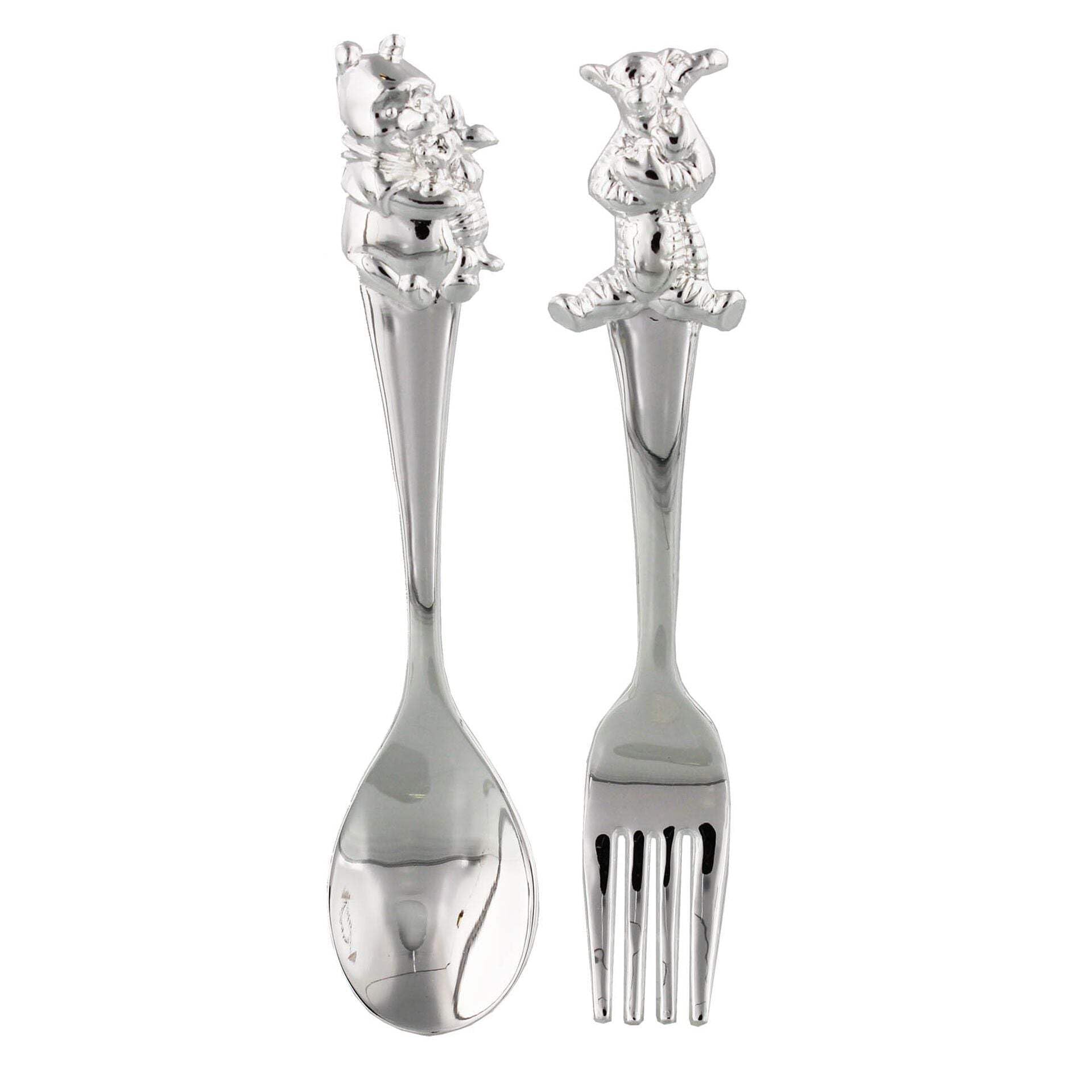 Widdop Disney Winnie The Pooh Silverplated Fork & Spoon Set DI123