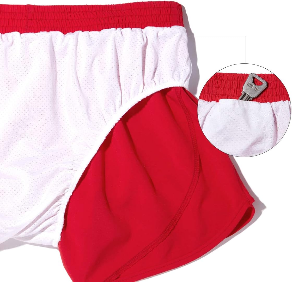 TSLA Men's Active Running Shorts, 3 Inch Quick Dry Mesh Jogging Workout Shorts, Gym Athletic Marathon Shorts with Pockets: Clothing