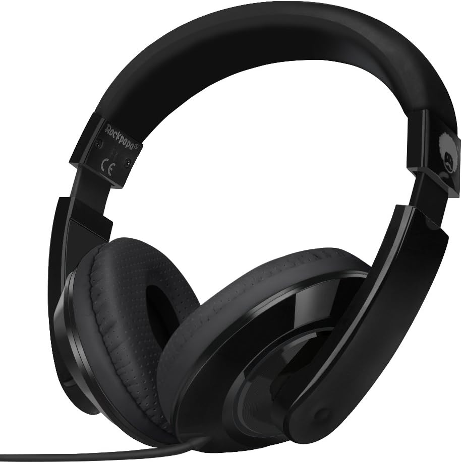 Rockpapa Comfort Kids Headphones, Over Ear Headphone Wired, Childrens Head phones with Adjustable Headband, Stereo Sound