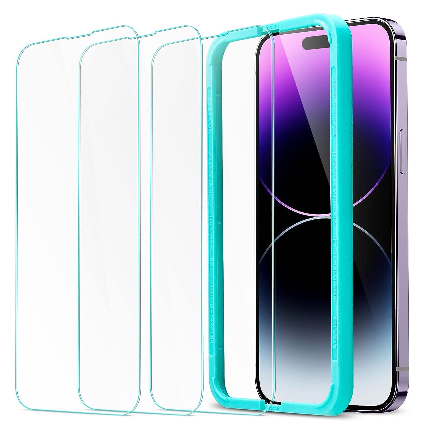 ESR Tempered-Glass Compatible with iPhone 14 Pro Max Screen Protector, with Easy Installation Frame, Military-Grade Protection, Ultra Tough, Scratch Resistant, 3 Pack
