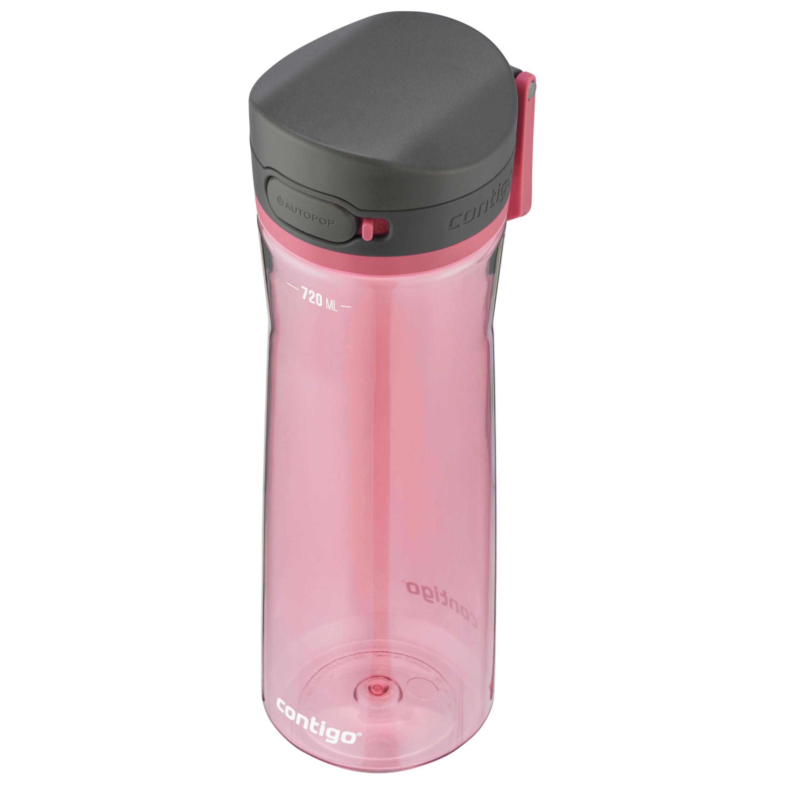 Contigo Jackson Autopop Water Bottle | Large BPA-Free Drinking bottle made from Tritan plastic | 100% leakproof | Sports Drink Flask | Ideal for Outdoor, School, Gym | 720 ml | Frost Rose — image 1